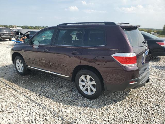 5TDBK3EH2CS114828 - 2012 TOYOTA HIGHLANDER BASE أرجواني صورة 2