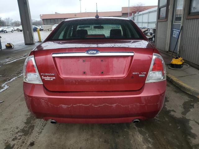 3FAHP02147R141643 - 2007 FORD FUSION SEL RED photo 6