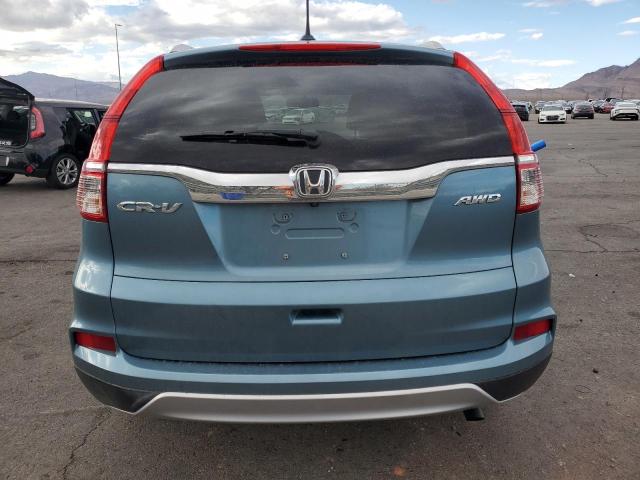 2HKRM4H71FH680622 - 2015 HONDA CR-V EXL TEAL photo 6