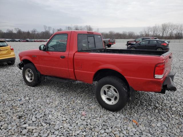 1FTYR10V2YTA96069 - 2000 FORD RANGER RED photo 2