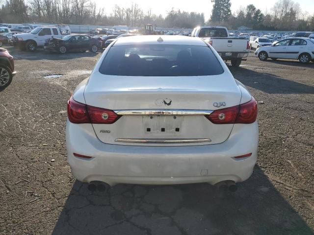 JN1BV7AR1FM416062 - 2015 INFINITI Q50 BASE WHITE photo 6