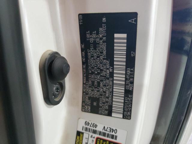 5TDYK4CC1AS338810 - 2010 TOYOTA SIENNA XLE Weiß Foto 14