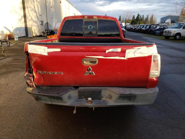 1Z7HT38K96S513962 - 2006 MITSUBISHI RAIDER DUROCROSS RED photo 6