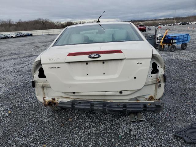 3FAHP0HA4CR187362 - 2012 FORD FUSION SE WHITE photo 6