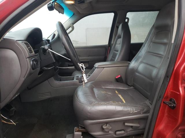 1FMDU73W52UB72983 - 2002 FORD EXPLORER XLT أحمر صورة 7