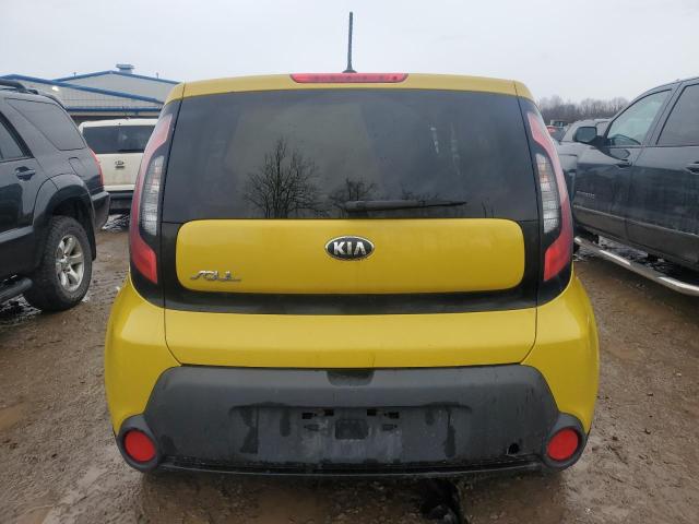 KNDJP3A54F7119326 - 2015 KIA SOUL + YELLOW photo 6