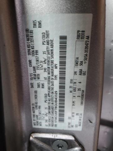 1FMCU0F78GUB43329 - 2016 FORD ESCAPE S 银色 照片 13