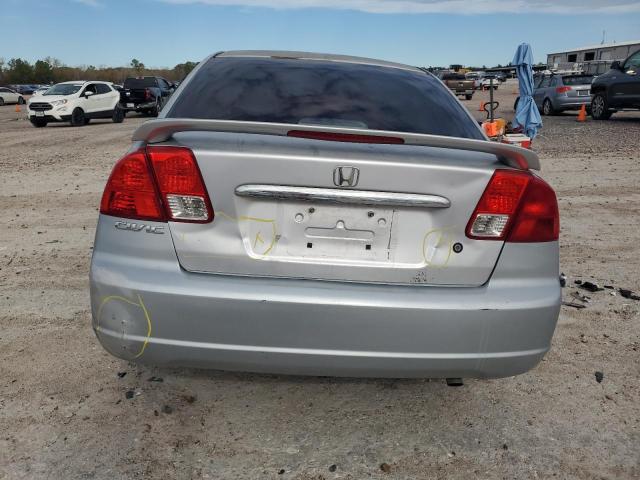 1HGES16541L029205 - 2001 HONDA CIVIC LX SILVER photo 6