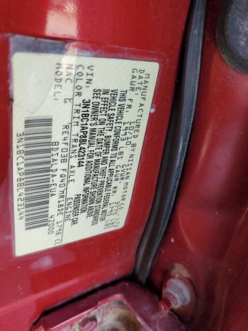 3N1BC1AP8BL423144 - 2011 NISSAN VERSA S Kırmızı fotoğraf 12