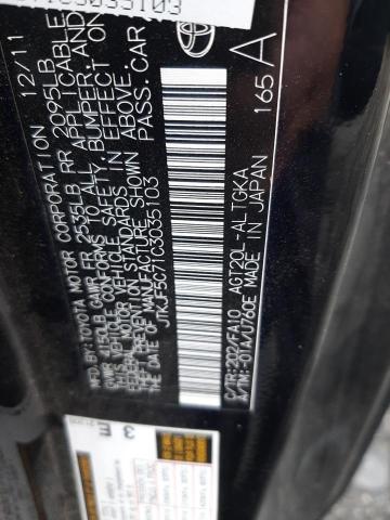 JTKJF5C71C3035103 - 2012 TOYOTA SCION TC 黑色 照片 12