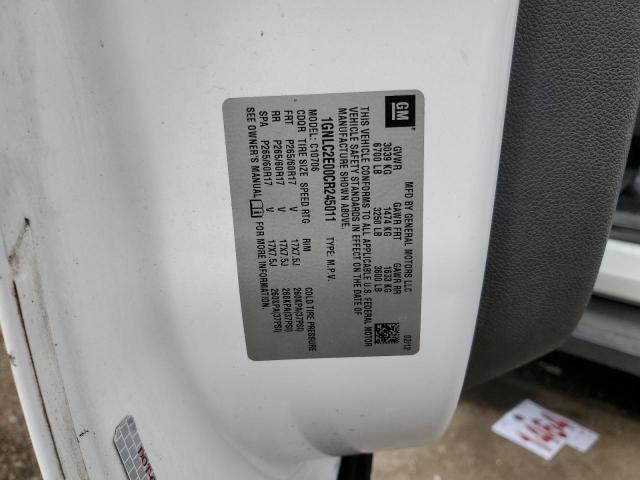 1GNLC2E00CR245011 - 2012 CHEVROLET TAHOE POLICE WHITE photo 13