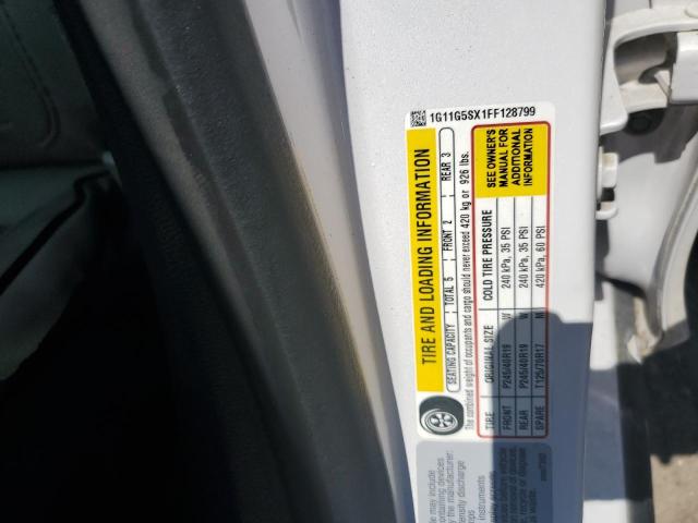 1G11G5SX1FF128799 - 2015 CHEVROLET MALIBU LTZ WHITE photo 13