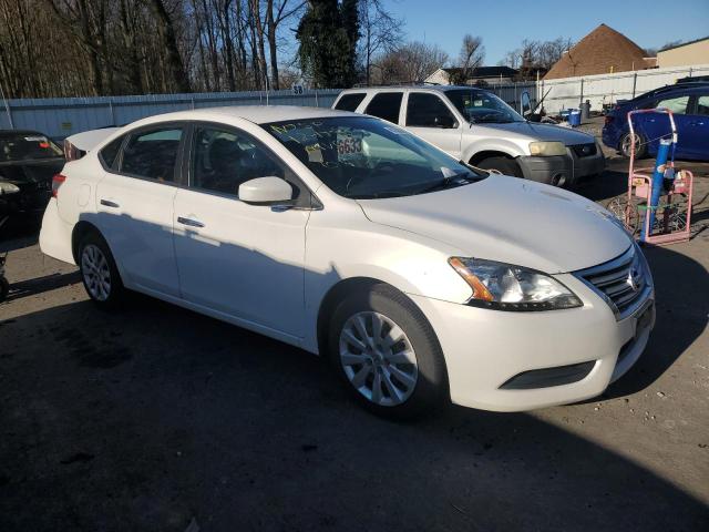 3N1AB7AP1EL627404 - 2014 NISSAN SENTRA S WHITE photo 4