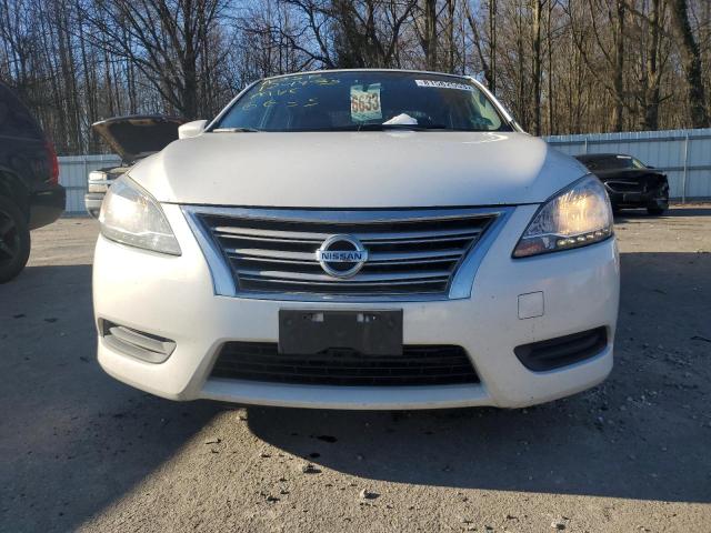 3N1AB7AP1EL627404 - 2014 NISSAN SENTRA S WHITE photo 5