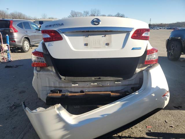 3N1AB7AP1EL627404 - 2014 NISSAN SENTRA S WHITE photo 6