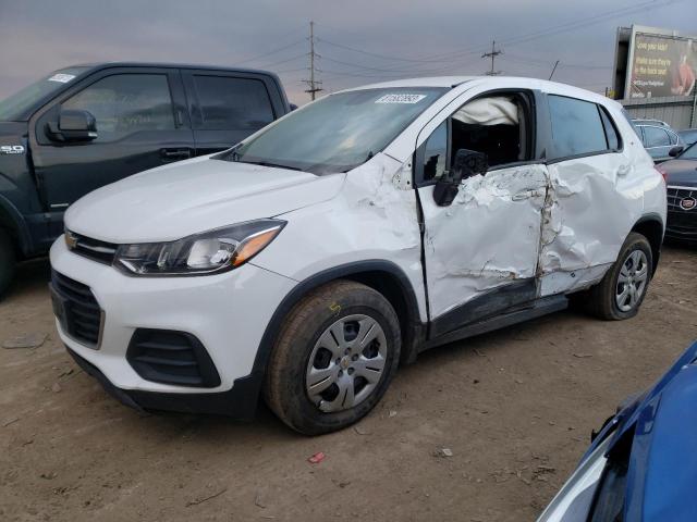 3GNCJKSBXJL205891 - 2018 CHEVROLET TRAX LS WHITE photo 1