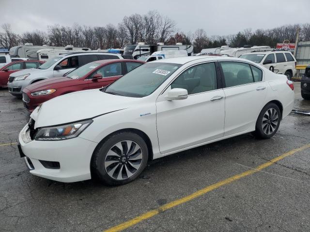 1HGCR6F30FA000057 - 2015 HONDA ACCORD HYBRID WHITE photo 1