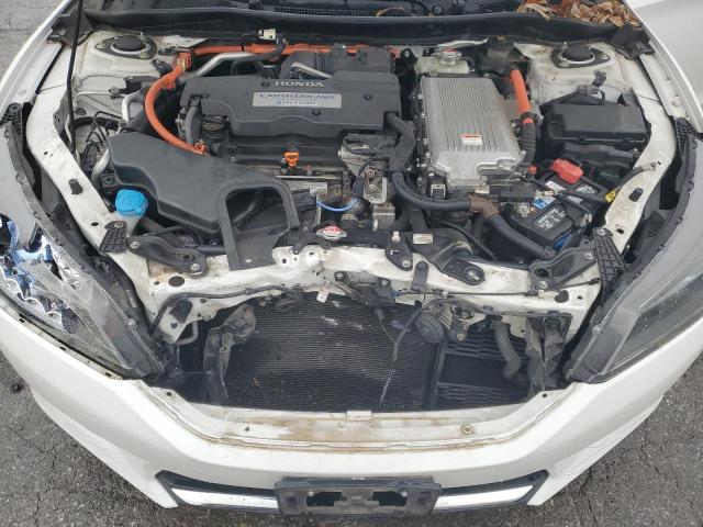 1HGCR6F30FA000057 - 2015 HONDA ACCORD HYBRID WHITE photo 11