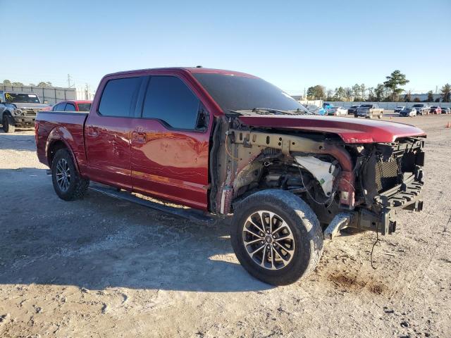 1FTEW1C53JKF90802 - 2018 FORD F150 SUPERCREW RED photo 4