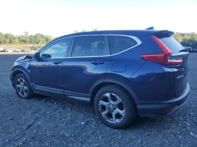 2HKRW2H89KH610982 - 2019 HONDA CR-V EXL BLUE photo 2