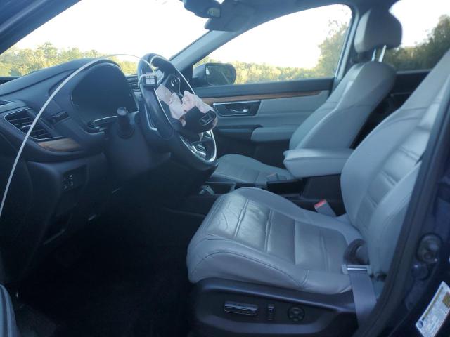 2HKRW2H89KH610982 - 2019 HONDA CR-V EXL BLUE photo 7