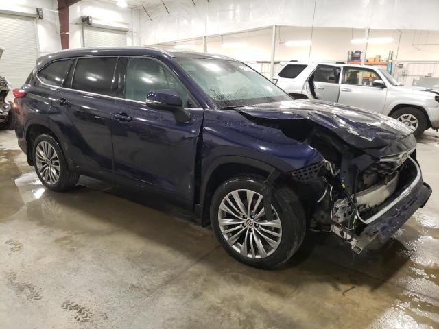 5TDFZRBH9MS147007 - 2021 TOYOTA HIGHLANDER PLATINUM BLUE photo 4