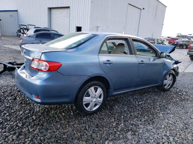 5YFBU4EE9DP106984 - 2013 TOYOTA COROLLA BASE BLUE photo 3