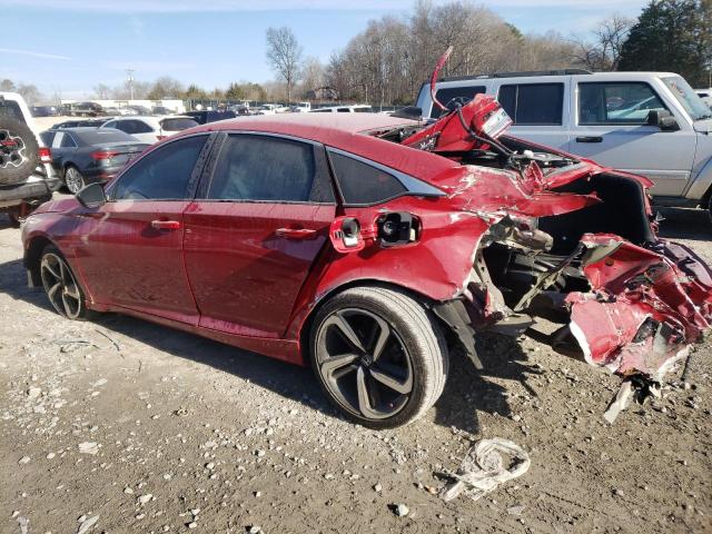 1HGCV1F33MA082152 - 2021 HONDA ACCORD SPORT RED photo 2