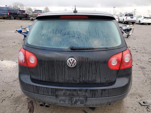 WVWDA71K78W279043 - 2008 VOLKSWAGEN RABBIT BLACK photo 6