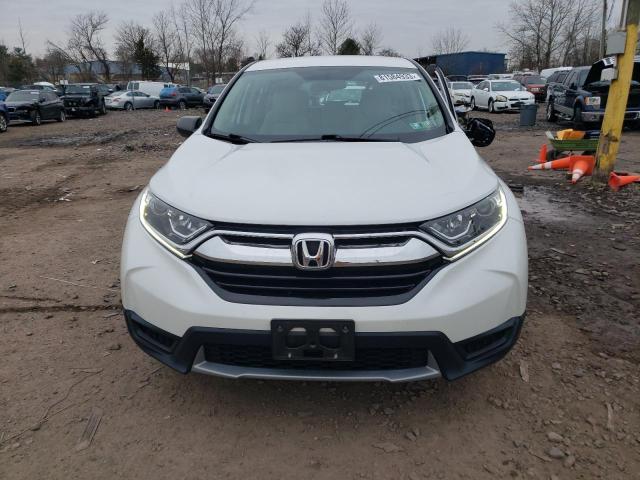 2HKRW6H33KH224697 - 2019 HONDA CR-V LX WHITE photo 5