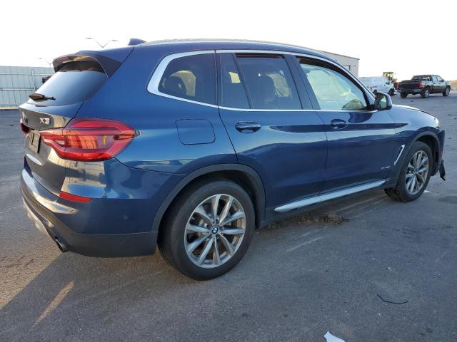 5UXTR9C58JLC69332 - 2018 BMW X3 XDRIVE30I BLUE photo 3