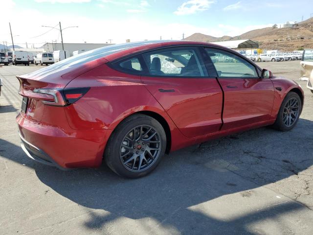 5YJ3E1EA3SF052930 - 2025 TESLA MODEL 3 RED photo 3