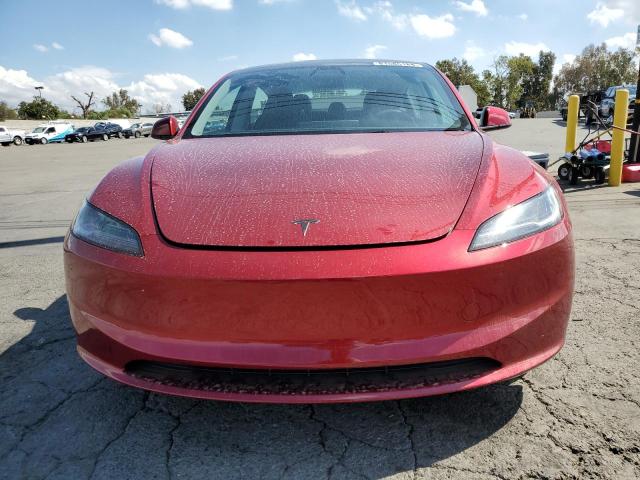 5YJ3E1EA3SF052930 - 2025 TESLA MODEL 3 RED photo 5