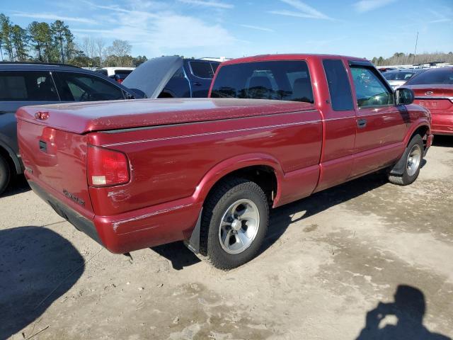 1GCCS195328165718 - 2002 CHEVROLET S TRUCK S10 BURGUNDY photo 3