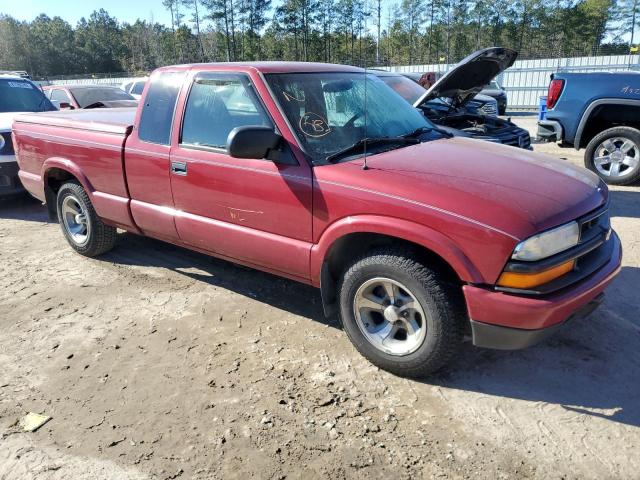 1GCCS195328165718 - 2002 CHEVROLET S TRUCK S10 BURGUNDY photo 4