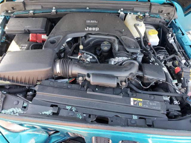 1C4HJXEG8LW192395 - 2020 JEEP WRANGLER U SAHARA TURQUOISE photo 11