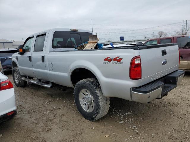 1FTWW31R08EA33604 - 2008 FORD F350 SRW SUPER DUTY SILVER photo 2