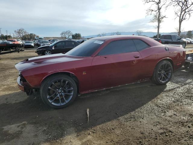 2C3CDZFJ0NH165088 - 2022 DODGE CHALLENGER R/T SCAT PACK BURGUNDY photo 1
