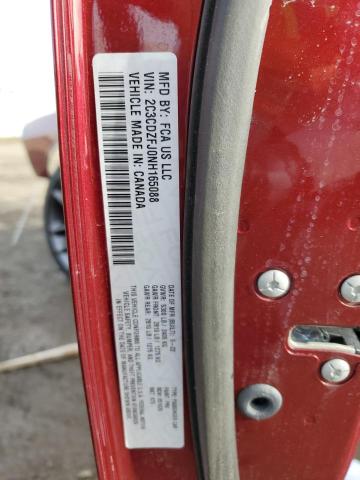 2C3CDZFJ0NH165088 - 2022 DODGE CHALLENGER R/T SCAT PACK BURGUNDY photo 13