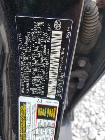 4T4BF1FK1DR305464 - 2013 TOYOTA CAMRY L BLACK photo 12