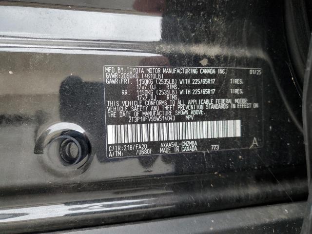 2T3P1RFV9SW514043 - 2025 TOYOTA RAV4 XLE أسود صورة 13