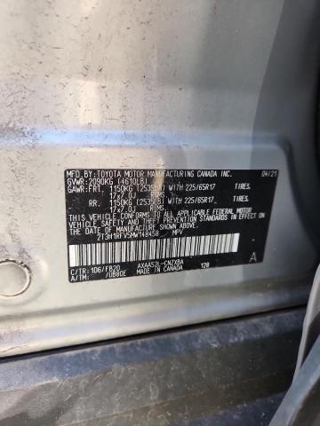 2T3H1RFV5MW148458 - 2021 TOYOTA RAV4 LE 银色 照片 13