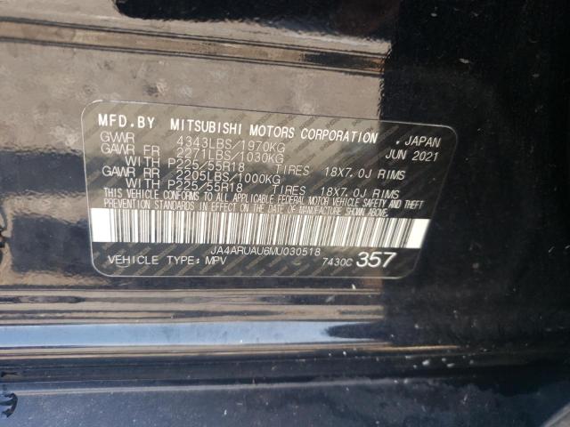 JA4ARUAU6MU030518 - 2021 MITSUBISHI OUTLANDER ES 黑色 照片 13