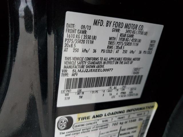 5LMJJ2J5XEEL00977 - 2014 LINCOLN NAVIGATOR შავი ფოტო 13