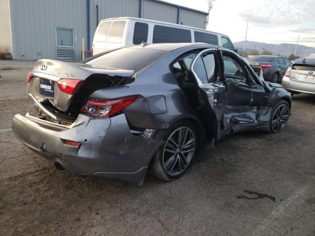 JN1BV7AP4EM678719 - 2014 INFINITI Q50 BASE GRAY photo 3