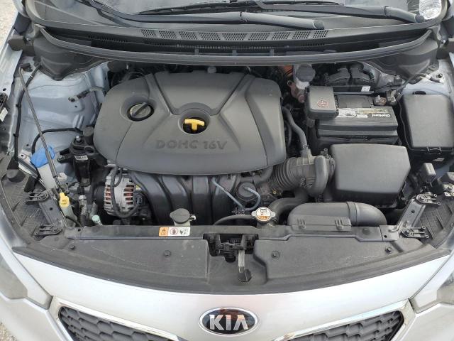 KNAFX4A64E5178842 - 2014 KIA FORTE LX SILVER photo 11