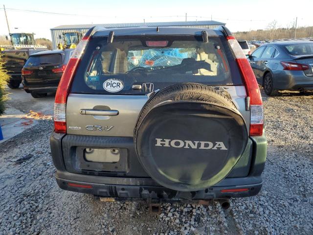 JHLRD685X6C019440 - 2006 HONDA CR-V LX GRAY photo 6