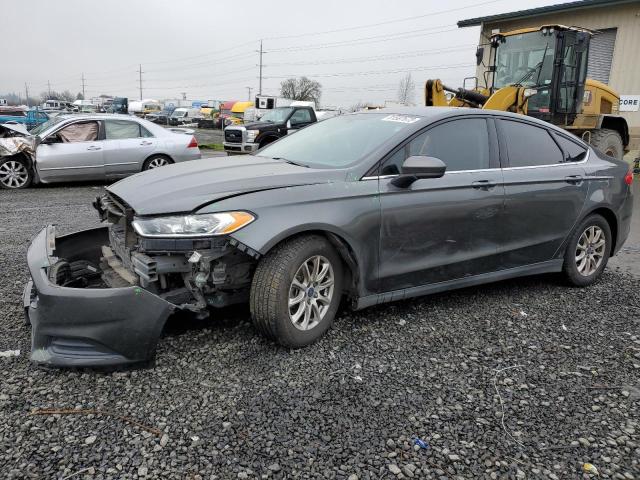 1FA6P0G75G5121182 - 2016 FORD FUSION S GRAY photo 1