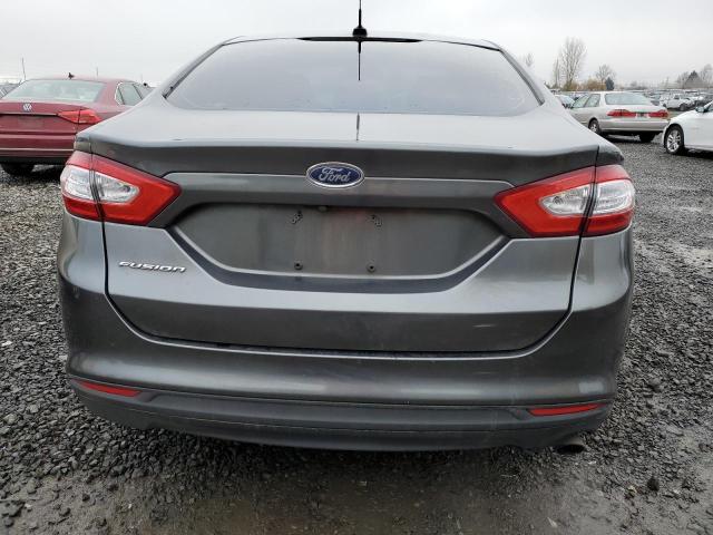 1FA6P0G75G5121182 - 2016 FORD FUSION S GRAY photo 6