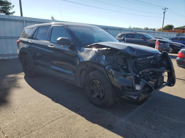 1FM5K8AB1MGB47046 - 2021 FORD EXPLORER POLICE INTERCEPTOR Czarny zdjęcie 4